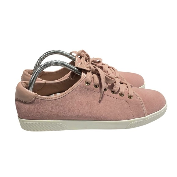 Vionic Womens Sunny Brinley Lace Up Sneaker Light Pink Suede Cushioned Sz 9 - Picture 4 of 10
